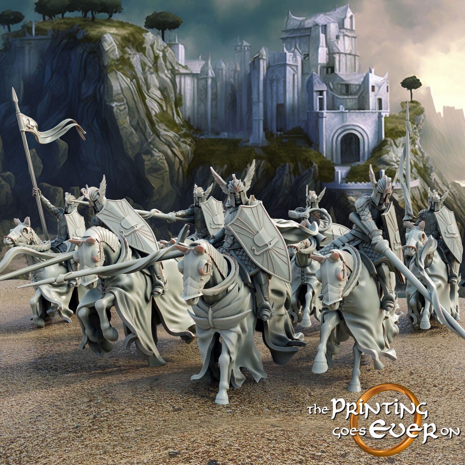 Knights of the Swan Mounted (7 units)- "Chapter 32 - Allies and Fiefs"