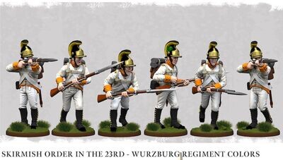 German Fusiliers 1809 Helmets Skirmish Order