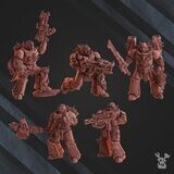 Fire Lizard Warriors  - pack 5 Units (build kit)