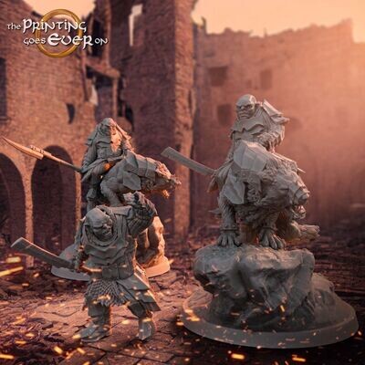Orc-Warleader foot & mounted - "Chapter-27-Siege of Osthold"