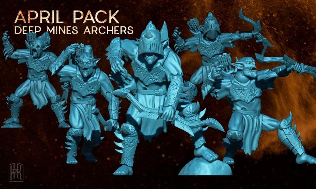 Goblin Archers  - "Drums in the Mines" (Pack 5 minis)