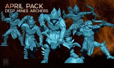 Goblin Archers - "Drums in the Mines" (Pack 5 minis)