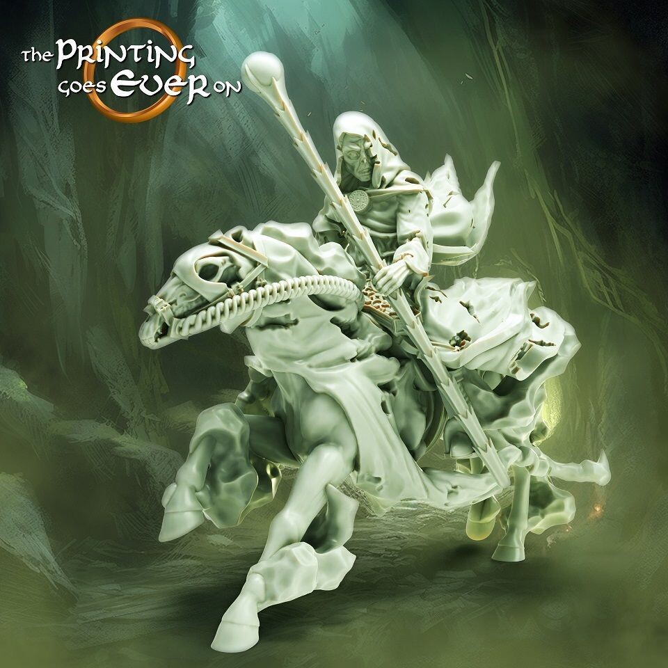 Ghost Mage on foot and mounted - "Chapter 33 - Hall of the Ghost King"