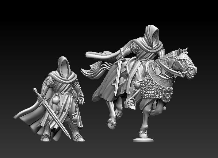 Night Lord on foot & mounted