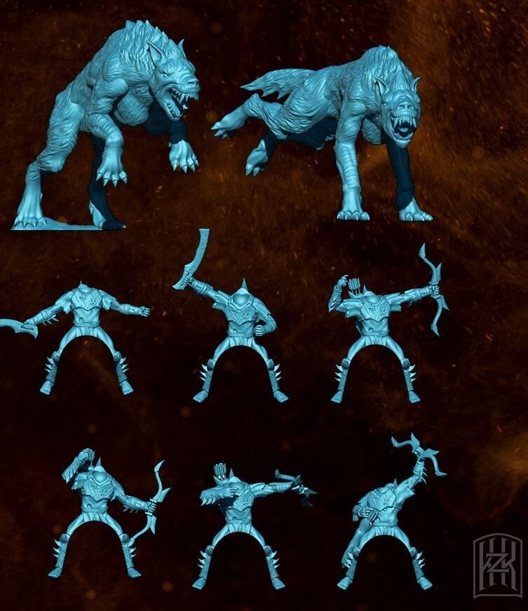 Marauders on Wargs  - "Beast in the Shadows" (pack 6 units)