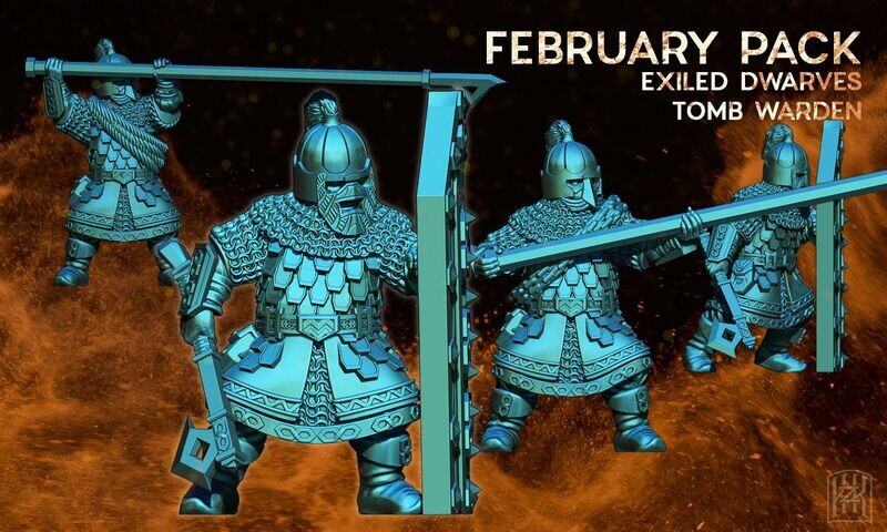 Tomb Guardians Dwarves (Pack 4 units)