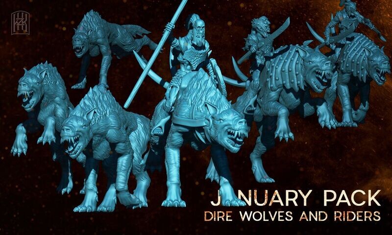 Warg Riders  - "Terror Realms" (pack 6 units)