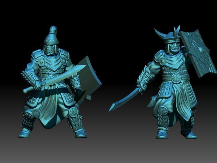 Golden Horde Swordsmen (Pack 4 units)