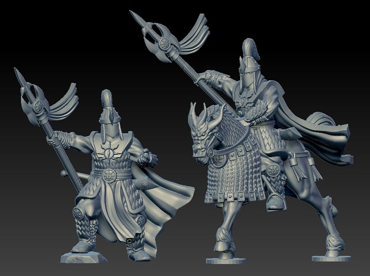 Golde Horde Sorcerer on Foot & Mounted