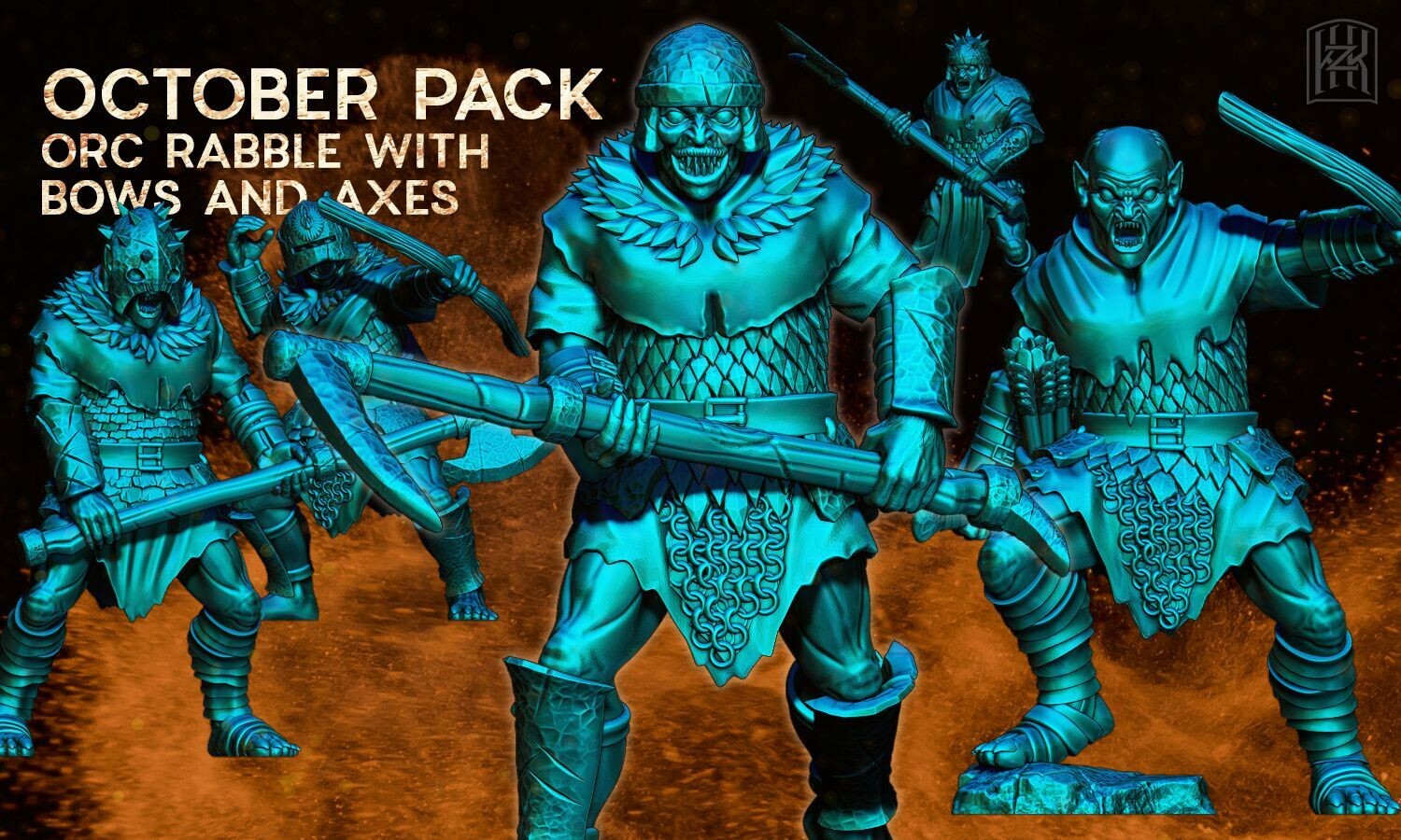 Orc Rabble Archers (Pack 4 units)