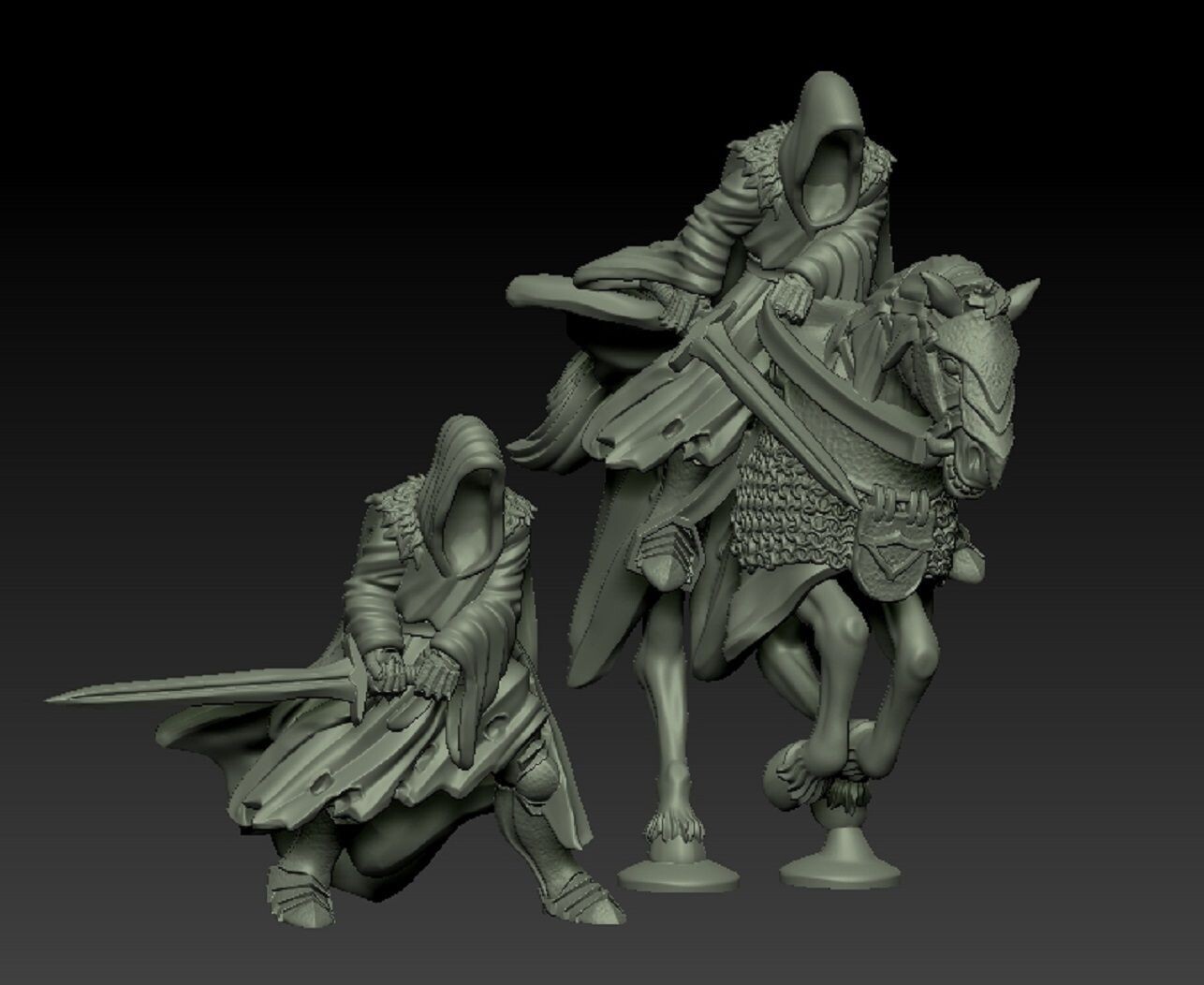 Lord of  Terror on foot & mounted