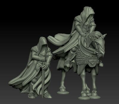 Hollow Lord on foot & mounted