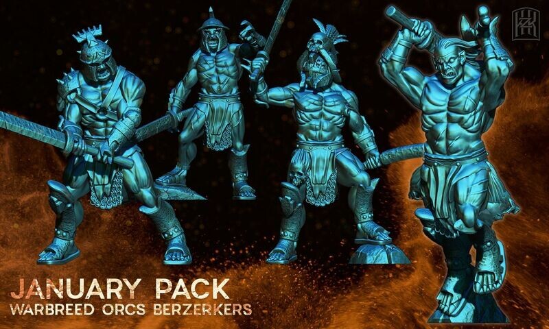 Warbreed Orcs Berserks (Pack 4 units)