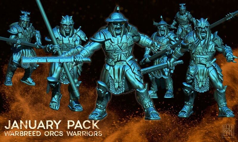 Warbreed Orcs Orc Warriors (Pack 5 units)