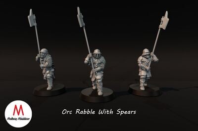 Orc Rabble With Spears (pack 3 units)