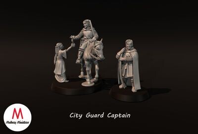 City Guard Captain on foot and mounted