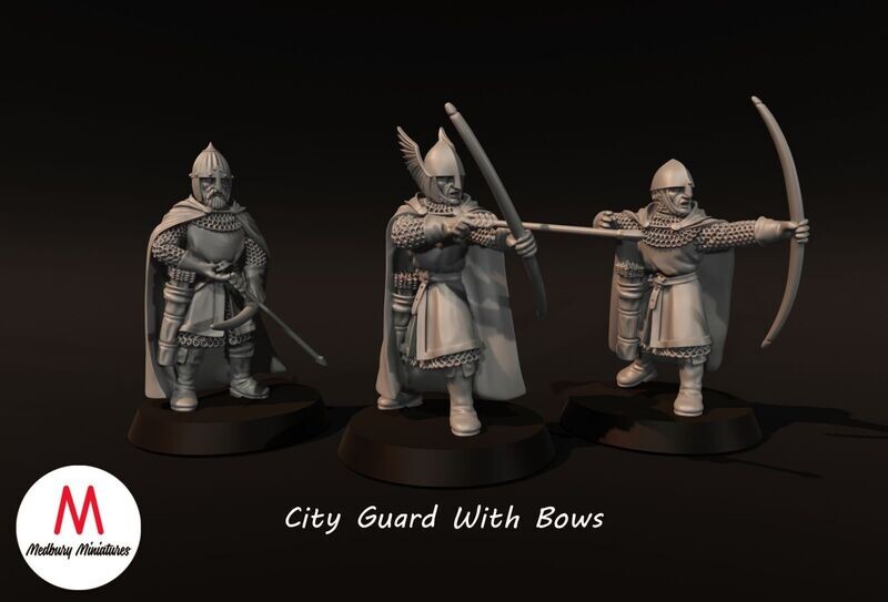 City Guard With Bows On Foot (pack 3 units)
