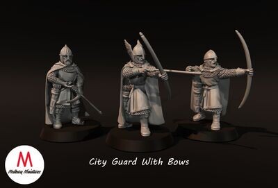 City Guard With Bows On Foot (pack 3 units)