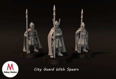 City Guards With Spears On Foot (pack 3 units)