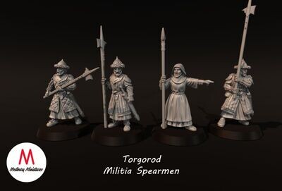 Militia Spearmen (Pack 4 units)