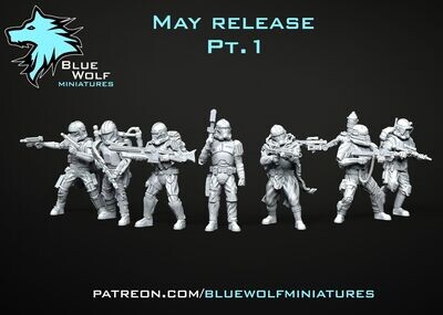 Remnant Clones Squad 1 - Multipart (pack 7 units)