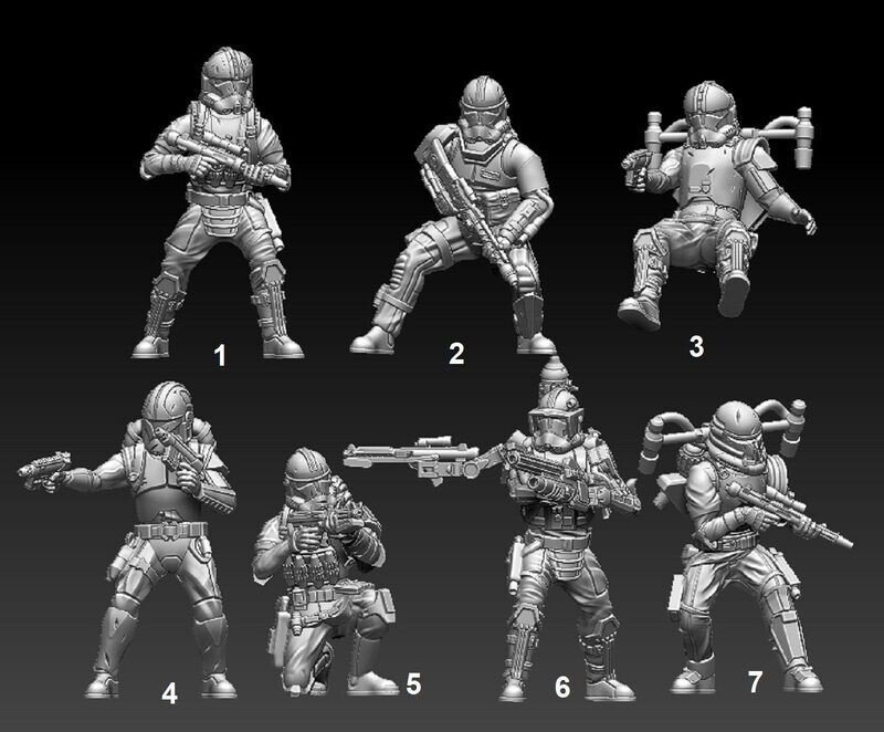 Remnant Clones Squad 3 (pack 7 units)