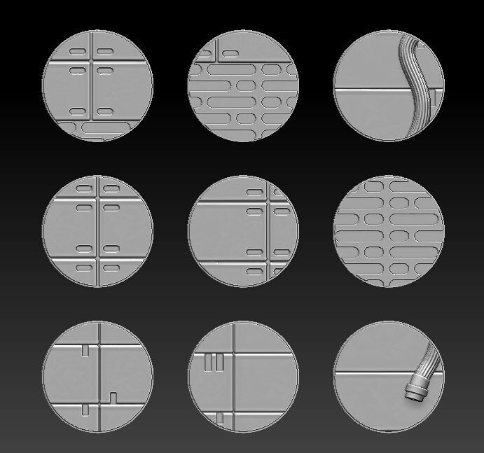 Sci-fi Bases 27mm (pack 10 units)
