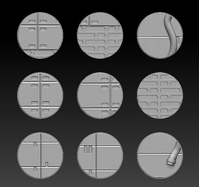 Sci-fi Bases 27mm (pack 10 units)