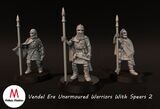 Vendel Era Unarmoured Warriors With Spears 2 (pack 3 units)