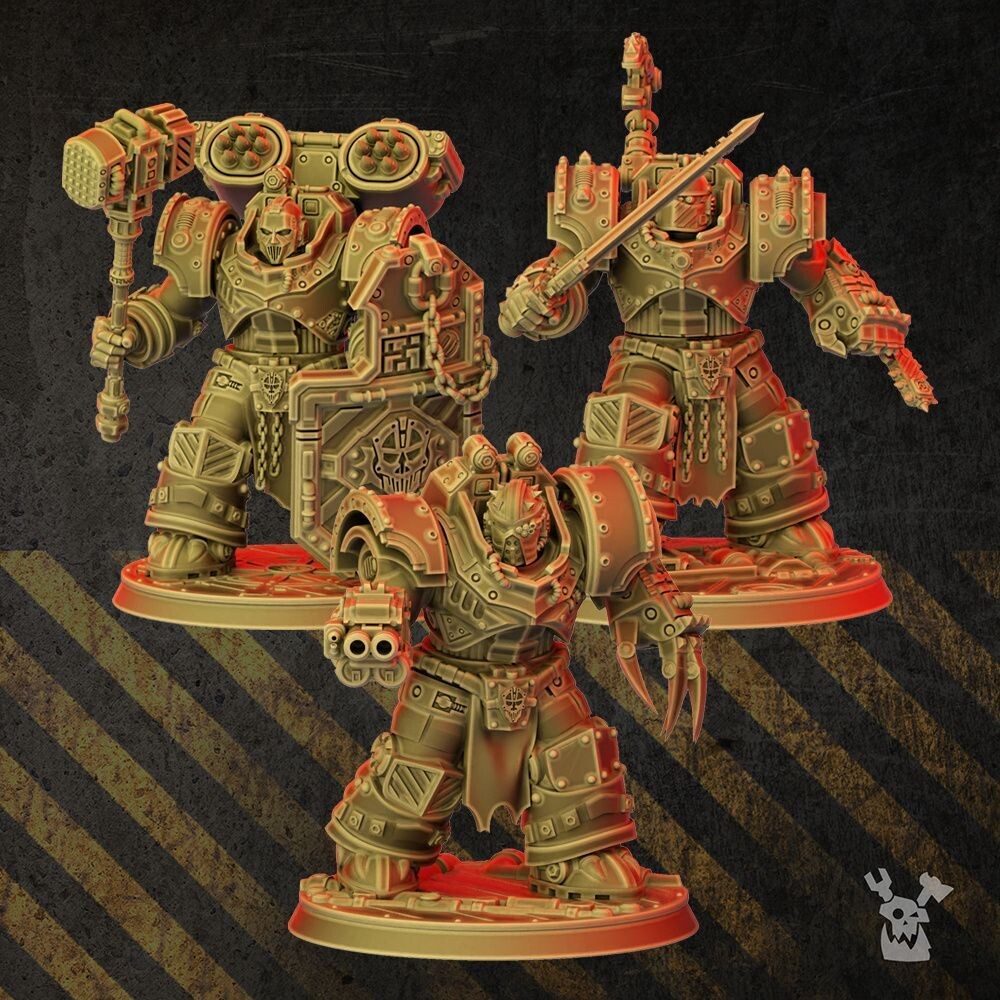 Heavy Metal Armor Brothers  - pack 5 Units (build kit)