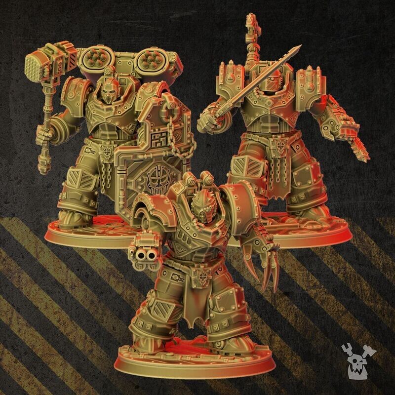 Heavy Metal Armor Brothers  - pack 5 Units (build kit)