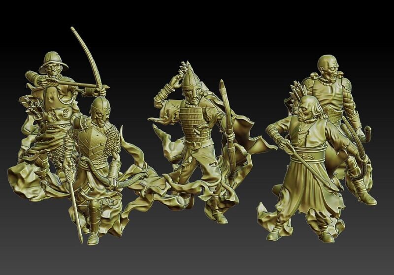 Modular Ghost Archers (5 units)- "Chapter 34 - Undead Army"