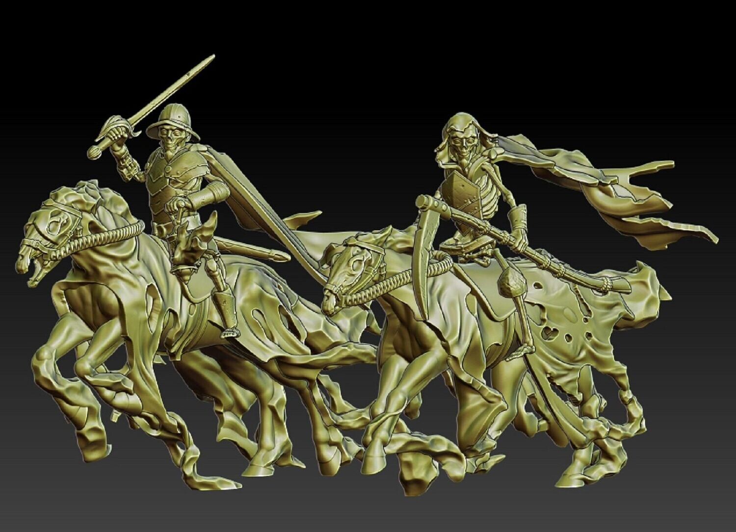 Modular Mounted Skeletons (2 units)- "Chapter 34 - Undead Army