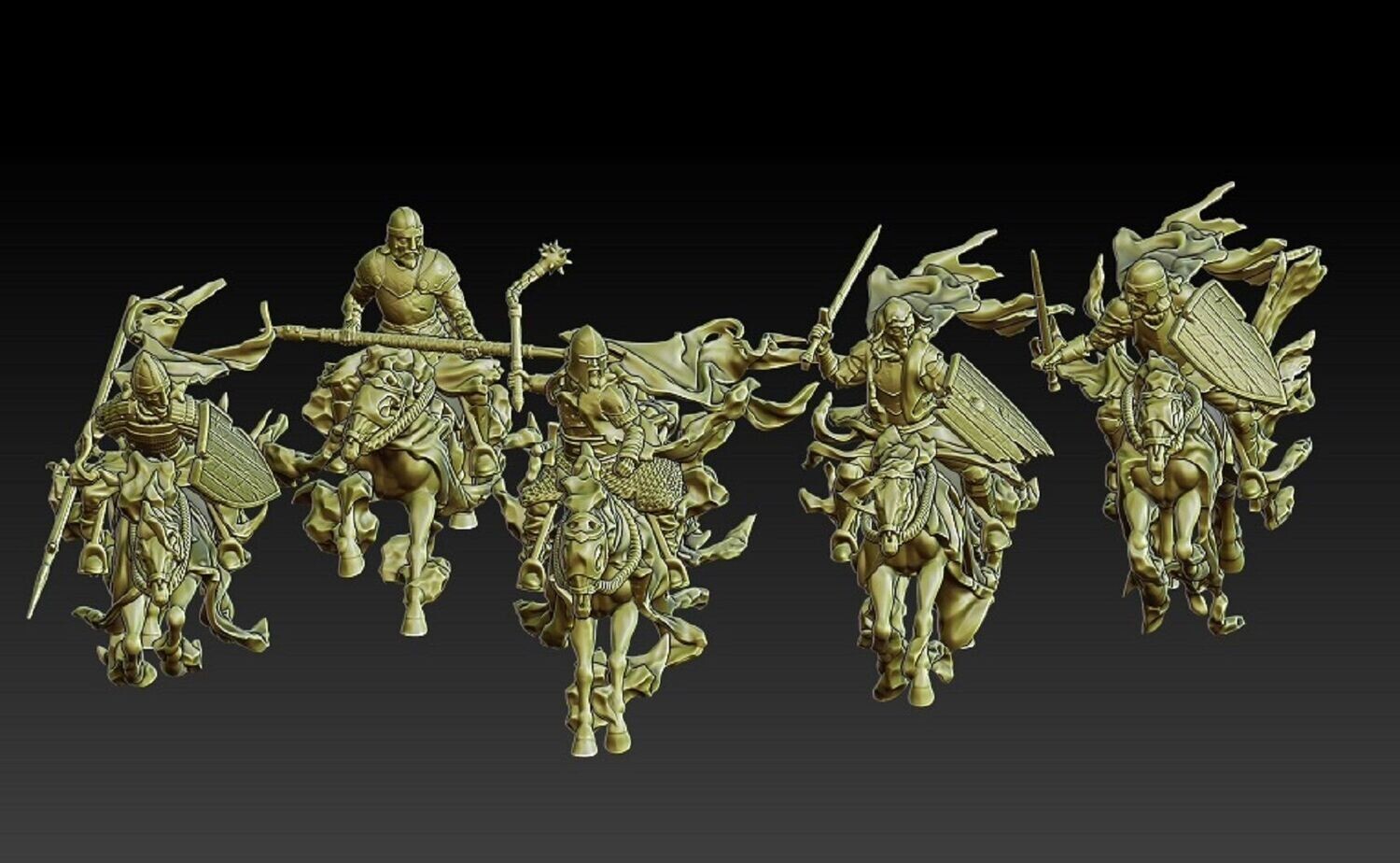 Modular Ghost Knights (5 units)- "Chapter 34 - Undead Army