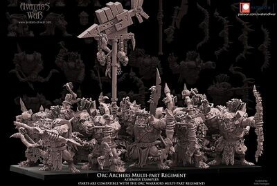 Orc Archers multi-part regiment
