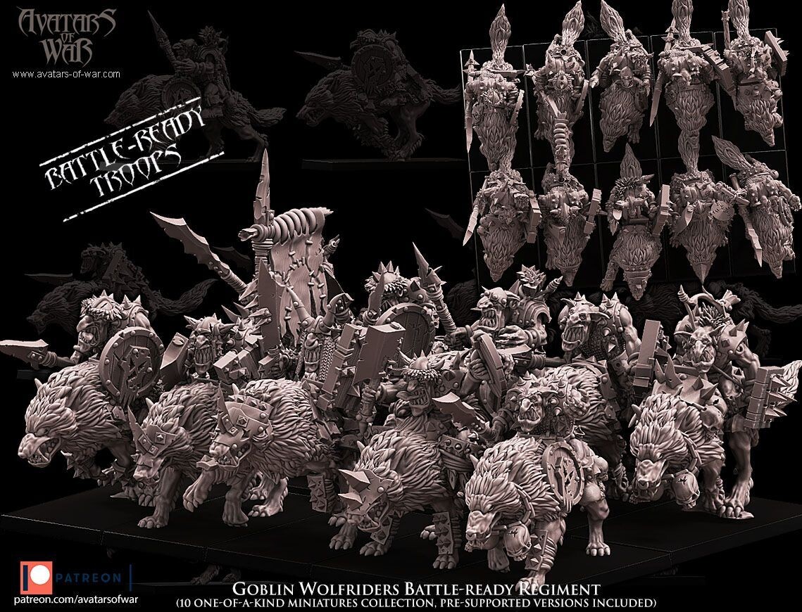 Goblin Wolfriders Battle-Ready regiment