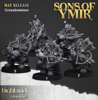 Dwarf Rangers Crossbowmen (pack 5 units)