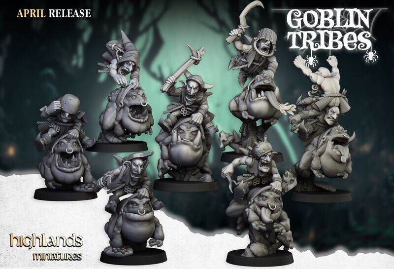 Swamp Goblins Frog Riders (pack 7 uds)