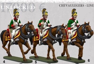 Austrian Cavalry - Chevaulegers Line - 17K (pack 3 units)