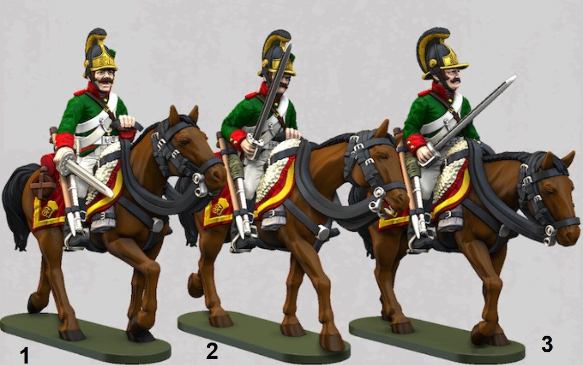 Austrian Cavalry  - Chevaulegers Line (pack 3 units)