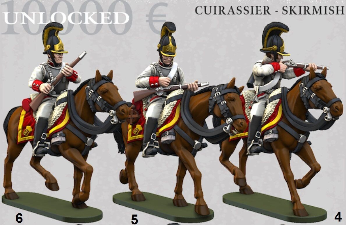 Austrian Cavalry  - Cuirassiers Line -10K (pack 3 units)