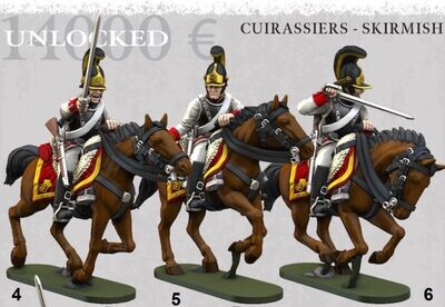 Austrian Cavalry - Cuirassiers Skirmish -14K (pack 3 units)