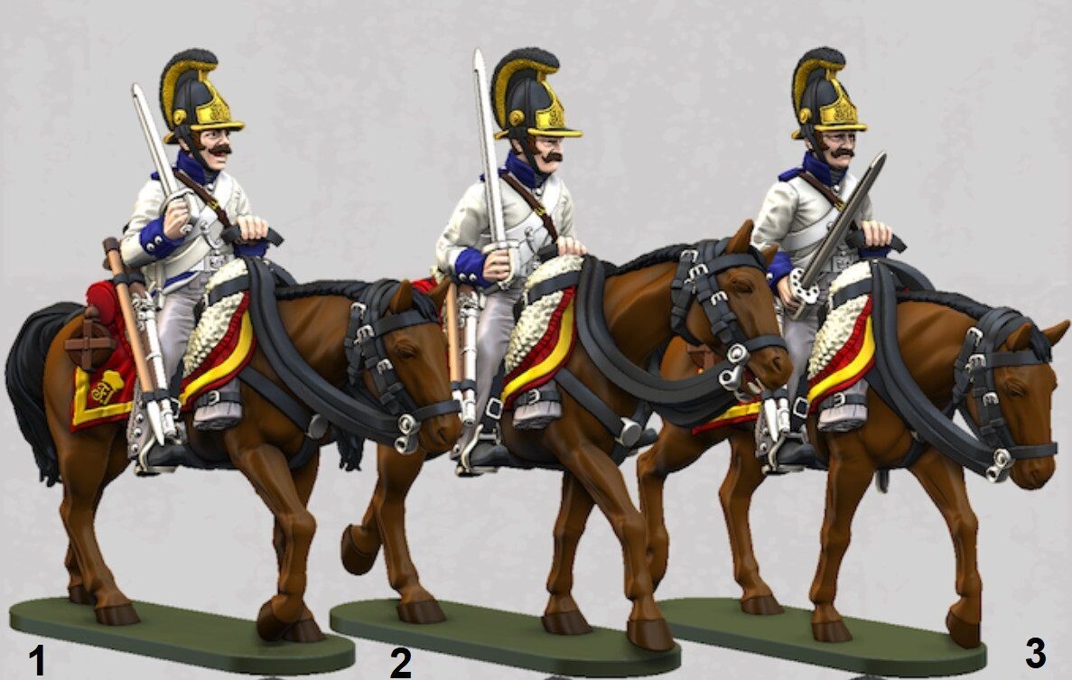 Austrian Cavalry  - Dragoons Line (pack 3 units)