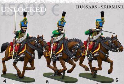 Austrian Cavalry - Hussars Skirmish -15K (pack 3 units)
