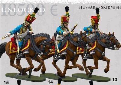 Austrian Cavalry - Hussars Skirmish -18.5K (pack 3 units)