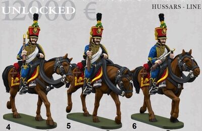 Austrian Cavalry - Hussars Line-12K (pack 3 units)
