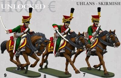 Austrian Cavalry - Uhlans Skirmish -11K (pack 3 units)