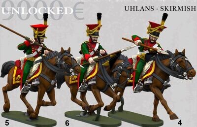 Austrian Cavalry - Uhlans Skirmish -9K (pack 3 units)