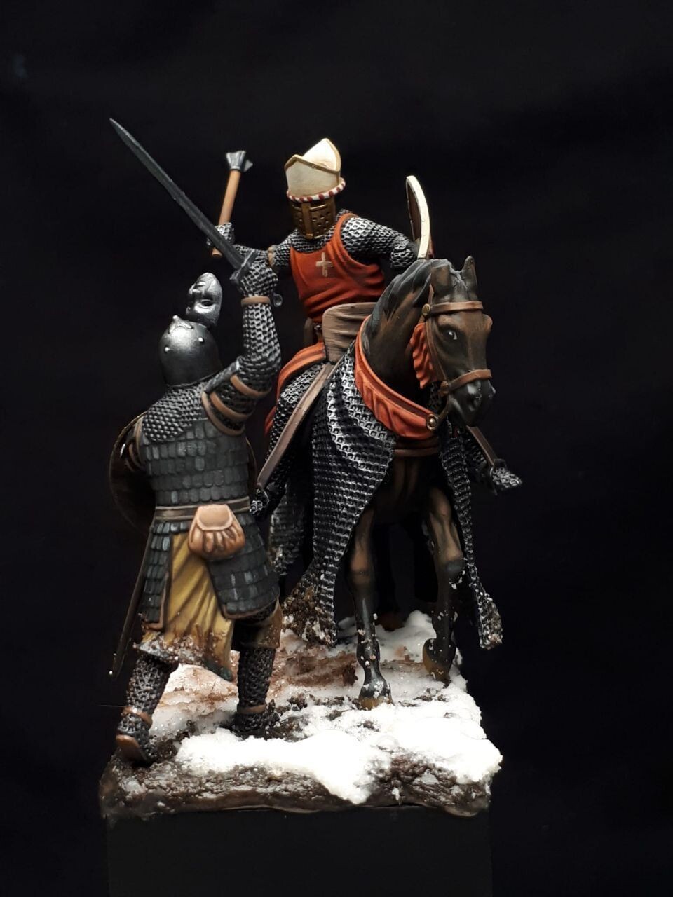 Battle Lake Peipus 1242 - Bishop of Dorpat vs Rus noble warrior