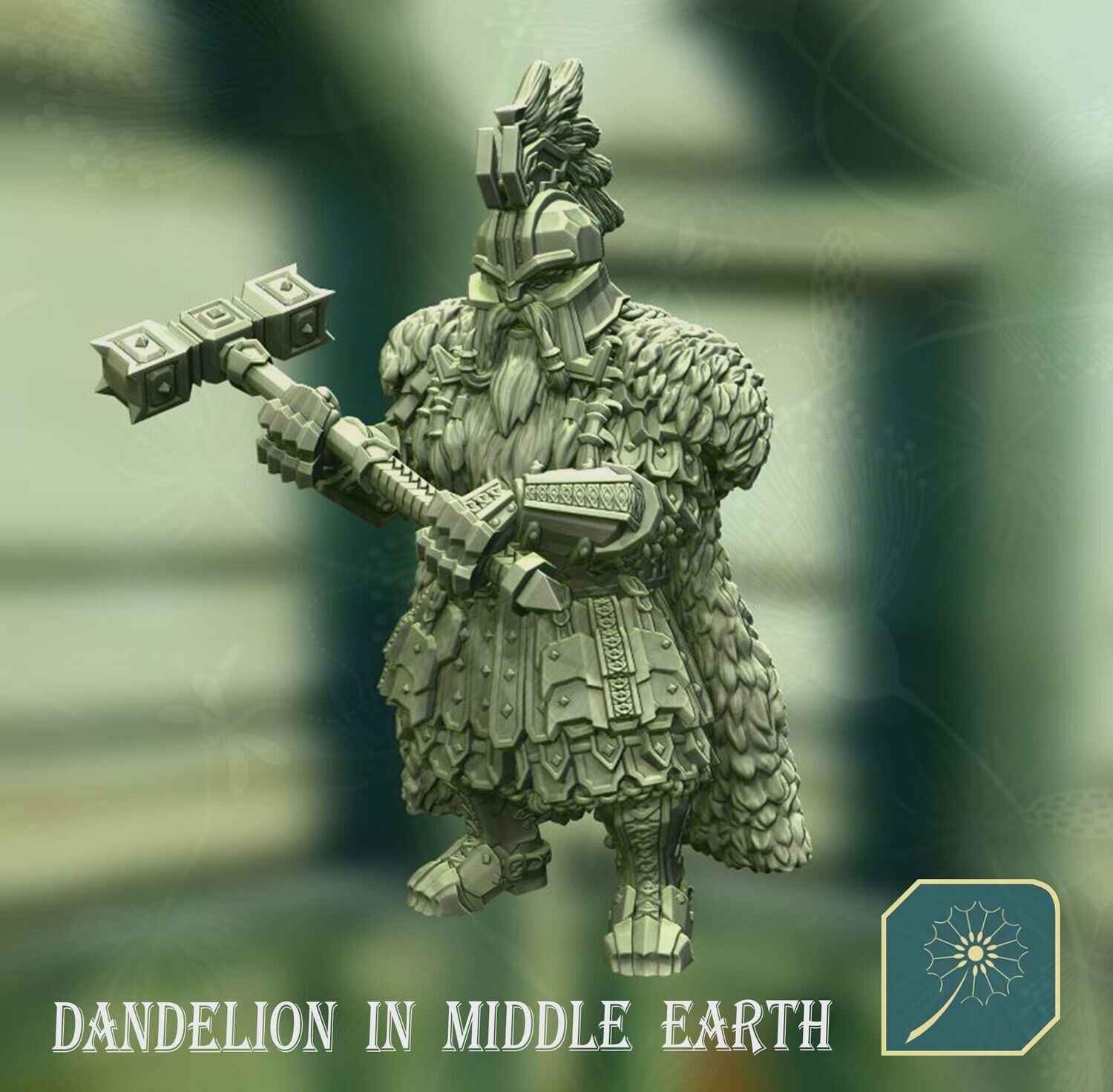 Dwarf of Metal Mountain King on foot  -(Commanding Stance)
